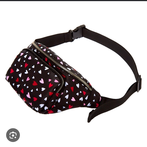 Claire's Nylon Hearts Belt Bag - Picture 1 of 10